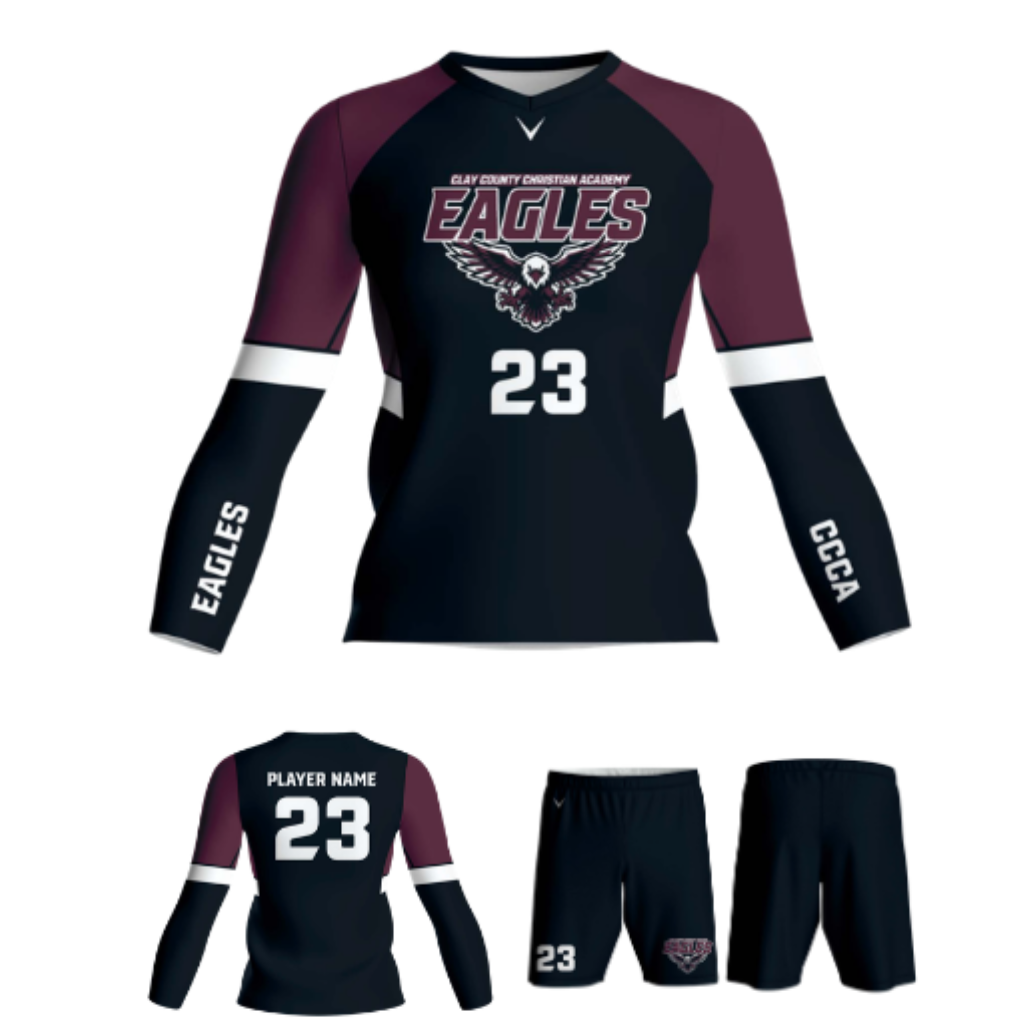 Clay County Christian Junior Varsity Volleyball Uniform