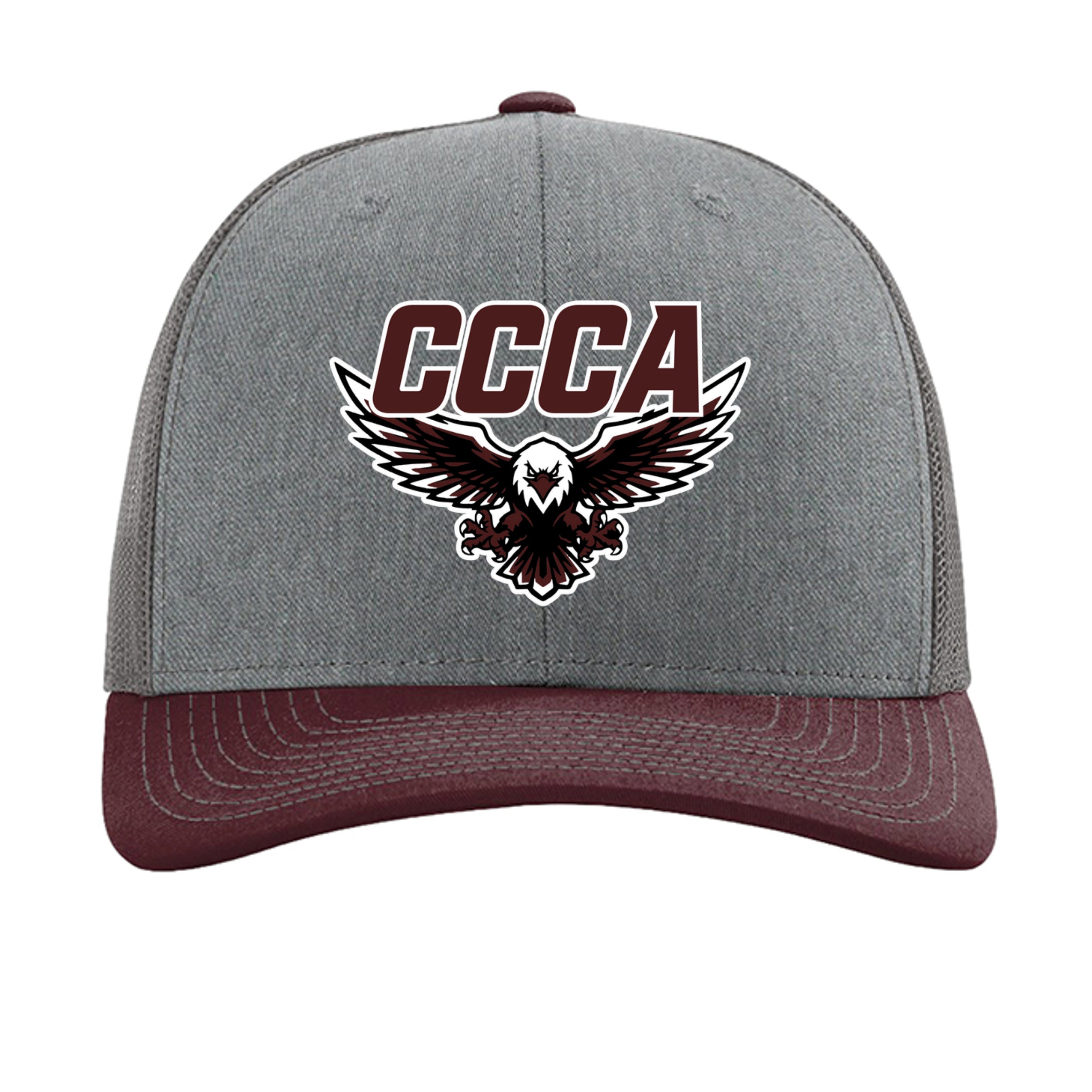 Heather Grey/ Charcoal/ Maroon - 112 - FRONT